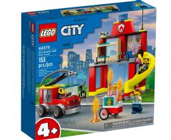 JC23 LEGO CITY - LA CASERNE ET LE CAMION DE POMPIERS #60375